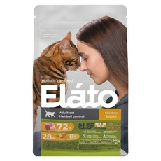 Elato 杜莎 成貓用 EC2 天然無榖貓糧 化毛配方, 鮮雞佐鴨, 300g, 1包