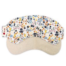 redeubin 可調鬆緊穀物熱敷眼罩 白色田園款, 1入