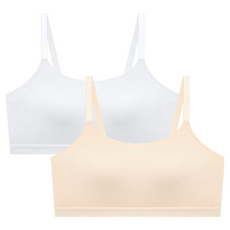 Suafam 青少年用運動3階段莫代爾細肩帶內衣2件組