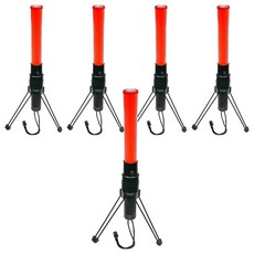 MIREU 三功能三腳架 LED 螢光棒, 紅色, 5個