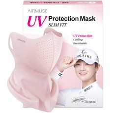 에어뮤즈 자외선 차단 마스크 슬림핏 S, 인디핑크, 1개, 1개입