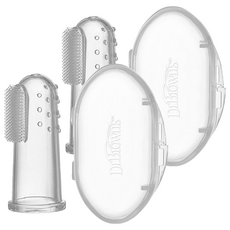 닥터브라운 손가락 실리콘 유아 칫솔, 1개입, 2개