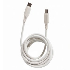 Kinyo Type-C-Type-C PD 60W快充傳輸線, 2m, 白色, 1條
