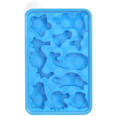 sillymann 鉑金矽膠造型冰塊模具 WSK815, 水族, 1入