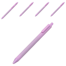 KaCO PURE 馬卡龍中性筆 0.5mm, 6個, 粉彩紫