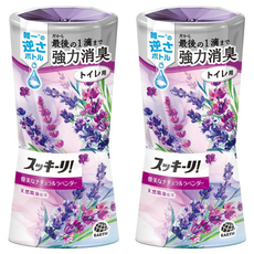 EARTH 地球製藥 Sukki-ri 廁所芳香除臭劑 薰衣草香, 400ml, 2瓶