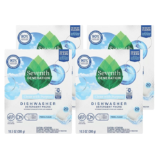 Seventh GENERATION 洗碗機專用洗碗膠囊 檸檬香 20入, 300g, 4盒