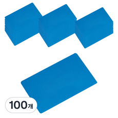 아이딜 레이저 파이버레이저마킹기 아노다이징 알루미늄 카드 명판 블루, 100개