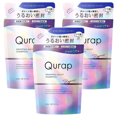 Qurap 胺基酸保濕修護洗髮精補充包 水果花香 370ml, 3包