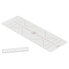 USHaS 瑜癒 Horizon 頂級乾溼止滑PU瑜珈墊, 晨霧白, 1個