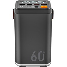 라플루 60000mAh 대용량 보조배터리 캠핑 차박 PD지원 초고속충전, YT-2030, 그레이