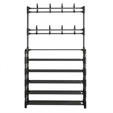 組合鞋架 172 x 60 x 26cm 5層, 黑色, 1個