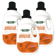 輕身體艷 洗衣精/柑橘(桶裝), 2kg, 3桶