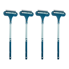 免拆洗玻璃紗窗雙向清潔刷 雙向刷毛設計 一面刷毛一面排水, 藍色, 4支