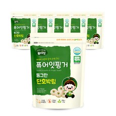 퓨어잇 핑거 동그란 야채링, 단호박, 40g, 6개