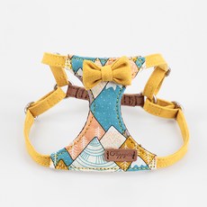 Momo森林 狗狗散步胸背帶, 黃色