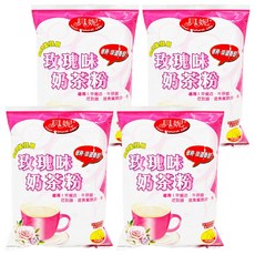 貝妮 玫瑰奶茶粉, 紐西蘭進口奶粉, 味道香醇, 業務大包裝, 1kg, 1包, 4包