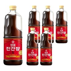 샘표 진간장 S, 1.7L, 6개