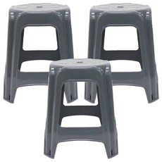 comet 塑膠椅 36.5 x 36.5 x 43.7cm, 灰色, 3個