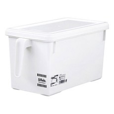 FUDOGIKEN 不動技研 手把附蓋收納盒 - 4.7L, 白色, 1個