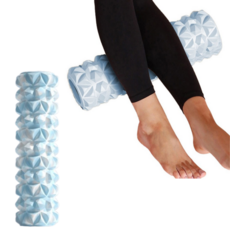 EVA材質按摩瑜珈滾筒 鑽石款, 藍色, 1個