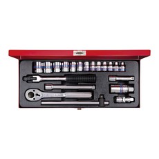 KING TONY 金統立 專業級工具 3/8DR 六角套筒扳手20件組, 1組