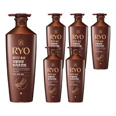 RYO 呂 紅蔘頭髮滋養弱酸性護髮素 白花香, 820ml, 6瓶