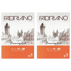 FABRIANO Boutique Drawing Art 繪圖本 ST03 上方裝訂 90g 米白色 80張, A3, 2套