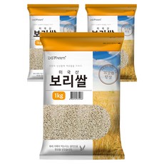 대구농산 건강한밥상 미국산 보리쌀, 1kg, 3개