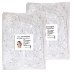 Tenejer 一次性塑膠浴帽, 200個, 透明