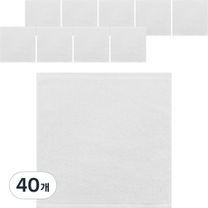 松月毛巾 酒店手巾 30 厘米, 40條, 白色