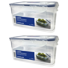 LocknLock 樂扣樂扣 PP密封保鮮盒 HPL815D, 2個容器 + 2個蓋子, 2個