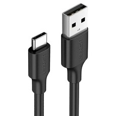 UGREEN 綠聯 USB-C-Type-C快充傳輸線, 0.5m, 黑色, 1條