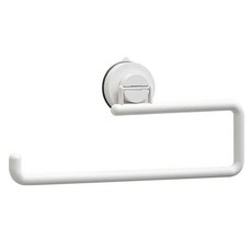 吸盤式廚房紙巾收納架, 1個, 白色