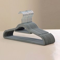 solve living 防滑耐用衣架 38cm, 50個, 灰色