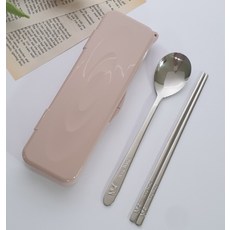 Bachen 學生 / 女性用湯匙筷子 + 收納盒組 小, 鮭魚粉紅(收納盒), 湯匙1p+筷子1p+收納盒1p, 1套