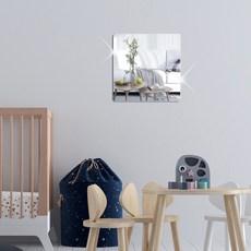 喵汪森林 鏡面壓克力 厚圓角鏡 40 x 40cm x 1.5mm, 單一顏色