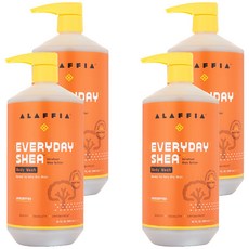 알라피아 에브리데이 시어 바디워시, 950ml, 4개
