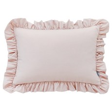 韓國 amante 奶油風超細纖維雙層荷葉邊枕頭套