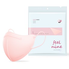 필나인 라이트핏 투디 보건용 마스크 소형 KF94, 25매입, 1개, 코랄핑크