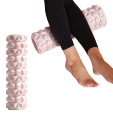 EVA材質按摩瑜珈滾筒 鑽石款, 粉色, 1個