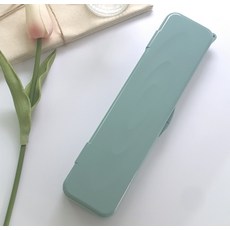 成人用湯匙筷子收納盒 大, 薄荷綠, 1個