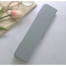 成人用湯匙筷子收納盒 大, 灰色, 1個