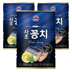 사조 꽁치 통조림, 300g, 3개