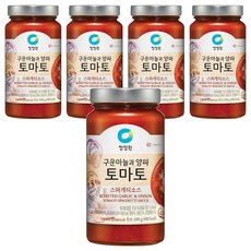 청정원 구운마늘과 양파 토마토 스파게티소스, 600g, 5개