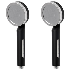 DAELIM BATH Diclean 過濾蓮蓬頭 加寬型, 2個, 黑色