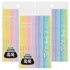 BAUHAUS 파스텔 삼각 연필 2B, 36개