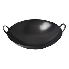 SUMMIT 日本製極鐵鍋/雙耳中華炒鍋, 黑色, 1個, 33cm