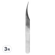 러비쉬 스테인리스 엣지 핀셋 U형, 3개, 실버
