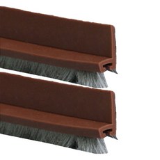 Yoromkorom 房門 商業玻璃玄關門 防風擋風條 寬53mm 棕色, 2個